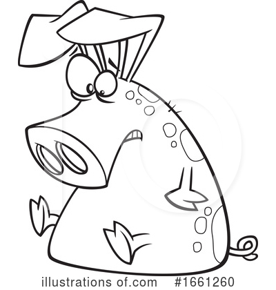 Royalty-Free (RF) Pig Clipart Illustration by toonaday - Stock Sample #1661260