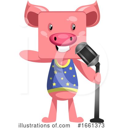 Royalty-Free (RF) Pig Clipart Illustration by Morphart Creations - Stock Sample #1661373
