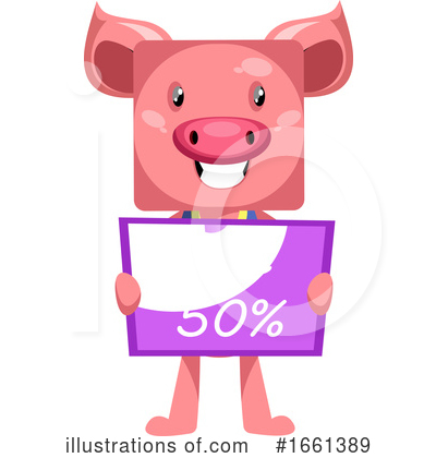 Royalty-Free (RF) Pig Clipart Illustration by Morphart Creations - Stock Sample #1661389