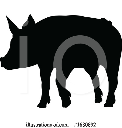 Royalty-Free (RF) Pig Clipart Illustration by AtStockIllustration - Stock Sample #1680892