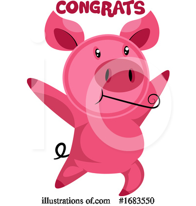 Royalty-Free (RF) Pig Clipart Illustration by Morphart Creations - Stock Sample #1683550