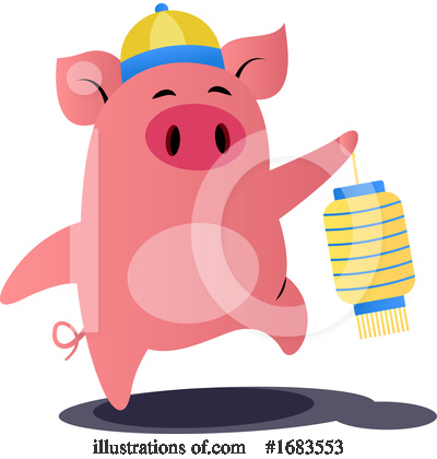 Royalty-Free (RF) Pig Clipart Illustration by Morphart Creations - Stock Sample #1683553