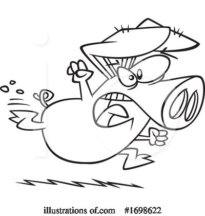 Royalty-Free (RF) Pig Clipart Illustration by toonaday - Stock Sample #1698622