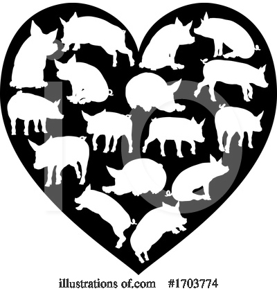 Royalty-Free (RF) Pig Clipart Illustration by AtStockIllustration - Stock Sample #1703774