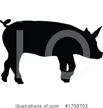 Royalty-Free (RF) Pig Clipart Illustration by AtStockIllustration - Stock Sample #1709703