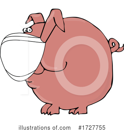 Royalty-Free (RF) Pig Clipart Illustration by djart - Stock Sample #1727755