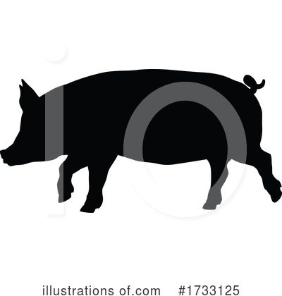 Royalty-Free (RF) Pig Clipart Illustration by AtStockIllustration - Stock Sample #1733125