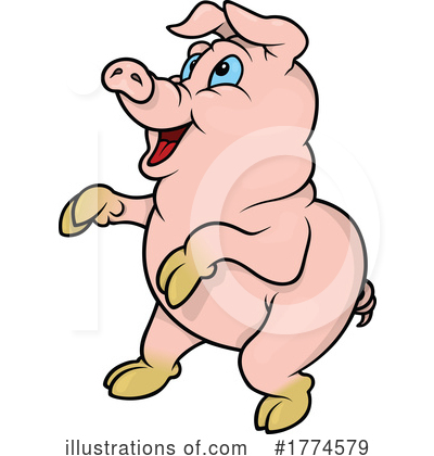 Royalty-Free (RF) Pig Clipart Illustration by dero - Stock Sample #1774579