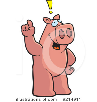 Pig Clipart #214911 by Cory Thoman