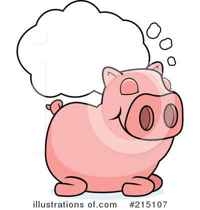Pig Clipart #215107 by Cory Thoman