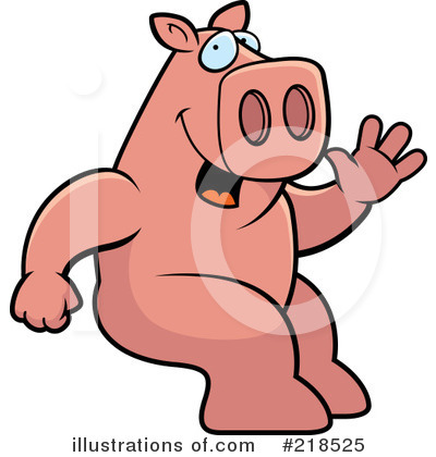 Royalty-Free (RF) Pig Clipart Illustration by Cory Thoman - Stock Sample #218525