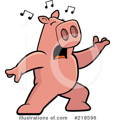 Royalty-Free (RF) Pig Clipart Illustration by Cory Thoman - Stock Sample #218596