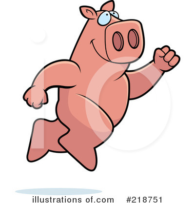 Royalty-Free (RF) Pig Clipart Illustration by Cory Thoman - Stock Sample #218751