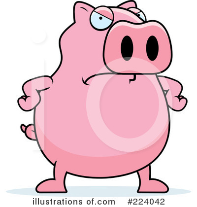 Royalty-Free (RF) Pig Clipart Illustration by Cory Thoman - Stock Sample #224042