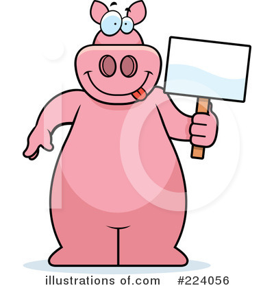 Royalty-Free (RF) Pig Clipart Illustration by Cory Thoman - Stock Sample #224056