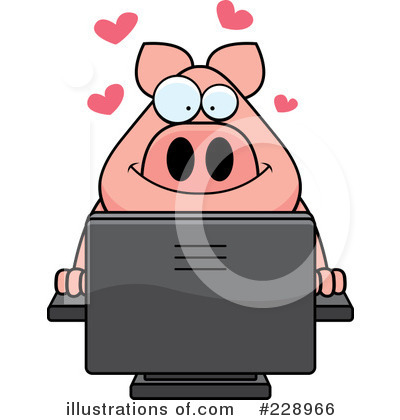 Royalty-Free (RF) Pig Clipart Illustration by Cory Thoman - Stock Sample #228966