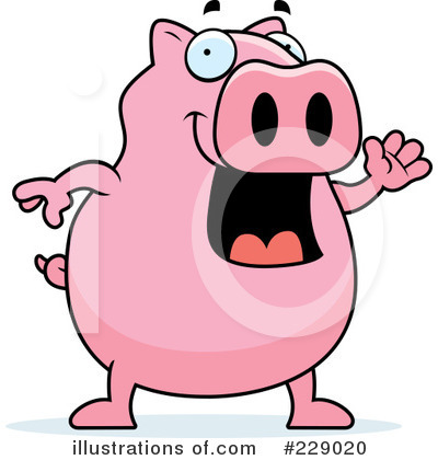 Royalty-Free (RF) Pig Clipart Illustration by Cory Thoman - Stock Sample #229020