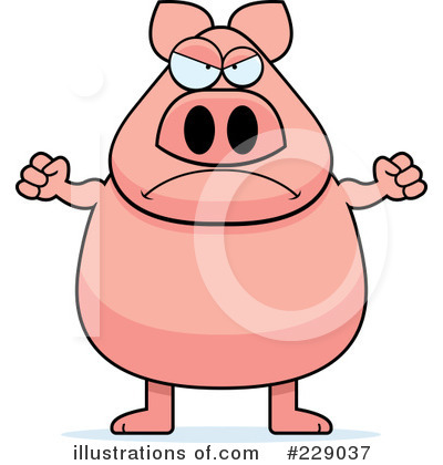 Royalty-Free (RF) Pig Clipart Illustration by Cory Thoman - Stock Sample #229037