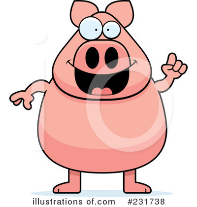 Royalty-Free (RF) Pig Clipart Illustration by Cory Thoman - Stock Sample #231738