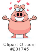Pig Clipart #231745 by Cory Thoman