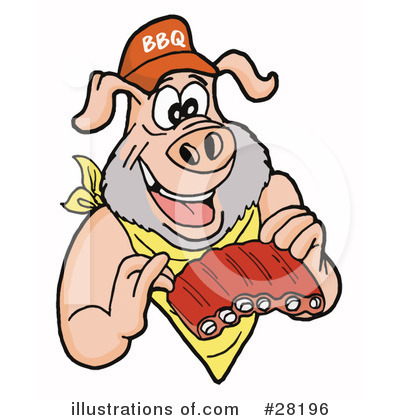 Pork Clipart #28196 by LaffToon