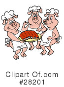 Pig Clipart #28201 by LaffToon