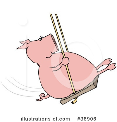 Royalty-Free (RF) Pig Clipart Illustration by djart - Stock Sample #38906