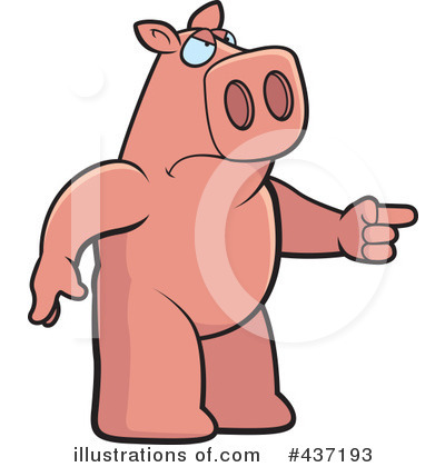 Royalty-Free (RF) Pig Clipart Illustration by Cory Thoman - Stock Sample #437193