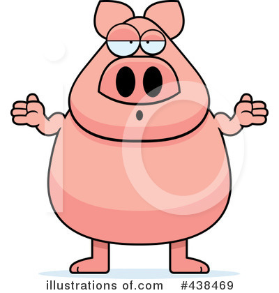 Royalty-Free (RF) Pig Clipart Illustration by Cory Thoman - Stock Sample #438469