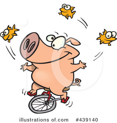 Royalty-Free (RF) Pig Clipart Illustration by toonaday - Stock Sample #439140