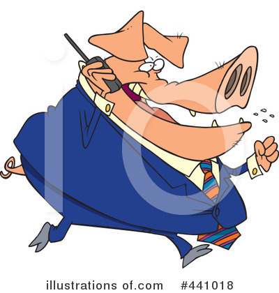 Royalty-Free (RF) Pig Clipart Illustration by toonaday - Stock Sample #441018