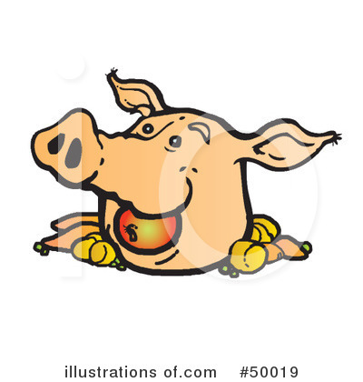 Royalty-Free (RF) Pig Clipart Illustration by Snowy - Stock Sample #50019