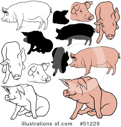 Pig Clipart #51229 by dero