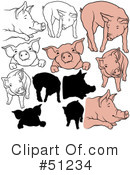 Pig Clipart #51234 by dero