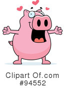 Pig Clipart #94552 by Cory Thoman