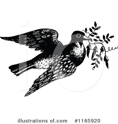 Royalty-Free (RF) Pigeon Clipart Illustration by Prawny Vintage - Stock Sample #1165920