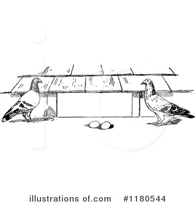 Royalty-Free (RF) Pigeon Clipart Illustration by Prawny Vintage - Stock Sample #1180544