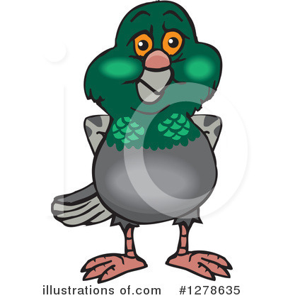 Pigeon Clipart #1278635 by Dennis Holmes Designs