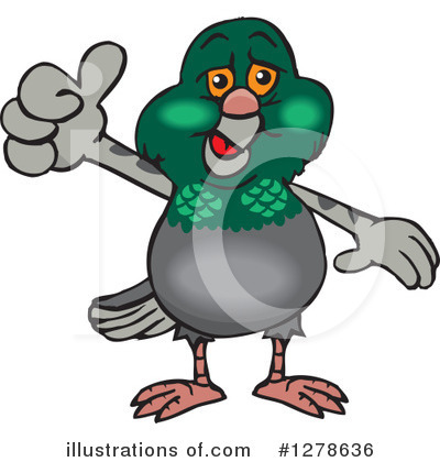 Pigeon Clipart #1278636 by Dennis Holmes Designs