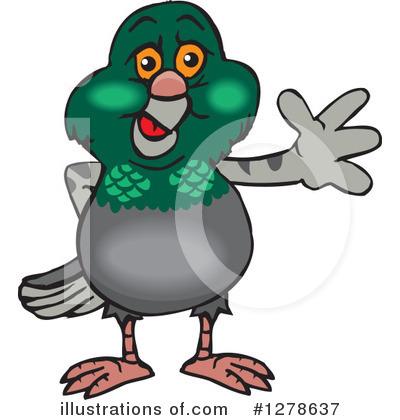 Pigeon Clipart #1278637 by Dennis Holmes Designs