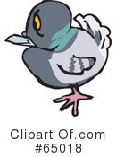 Pigeon Clipart #65018 by Dennis Holmes Designs