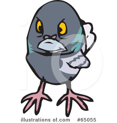 Royalty-Free (RF) Pigeon Clipart Illustration by Dennis Holmes Designs - Stock Sample #65055