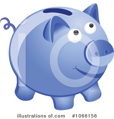 Royalty-Free (RF) Piggy Bank Clipart Illustration by Vector Tradition SM - Stock Sample #1066156