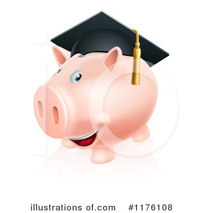 Piggy Bank Clipart #1176108 by AtStockIllustration