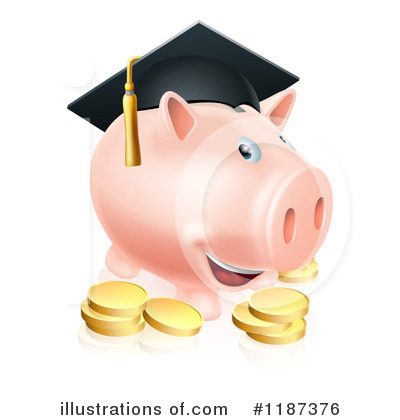 Royalty-Free (RF) Piggy Bank Clipart Illustration by AtStockIllustration - Stock Sample #1187376