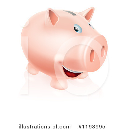Piggy Bank Clipart #1198995 by AtStockIllustration