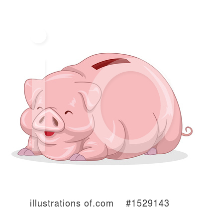 Royalty-Free (RF) Piggy Bank Clipart Illustration by BNP Design Studio - Stock Sample #1529143