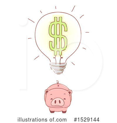 Royalty-Free (RF) Piggy Bank Clipart Illustration by BNP Design Studio - Stock Sample #1529144