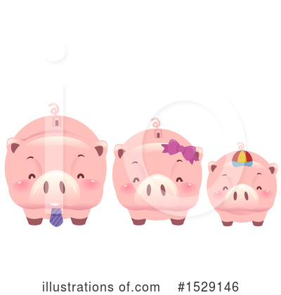 Royalty-Free (RF) Piggy Bank Clipart Illustration by BNP Design Studio - Stock Sample #1529146
