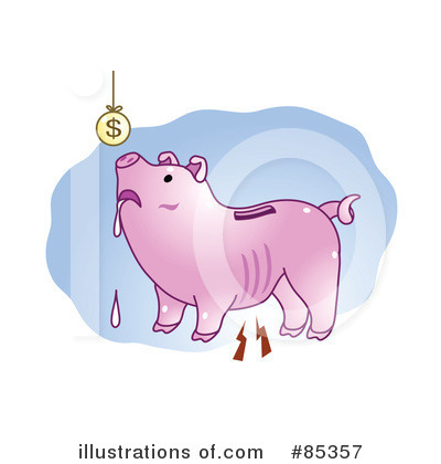 Royalty-Free (RF) Piggy Bank Clipart Illustration by mayawizard101 - Stock Sample #85357